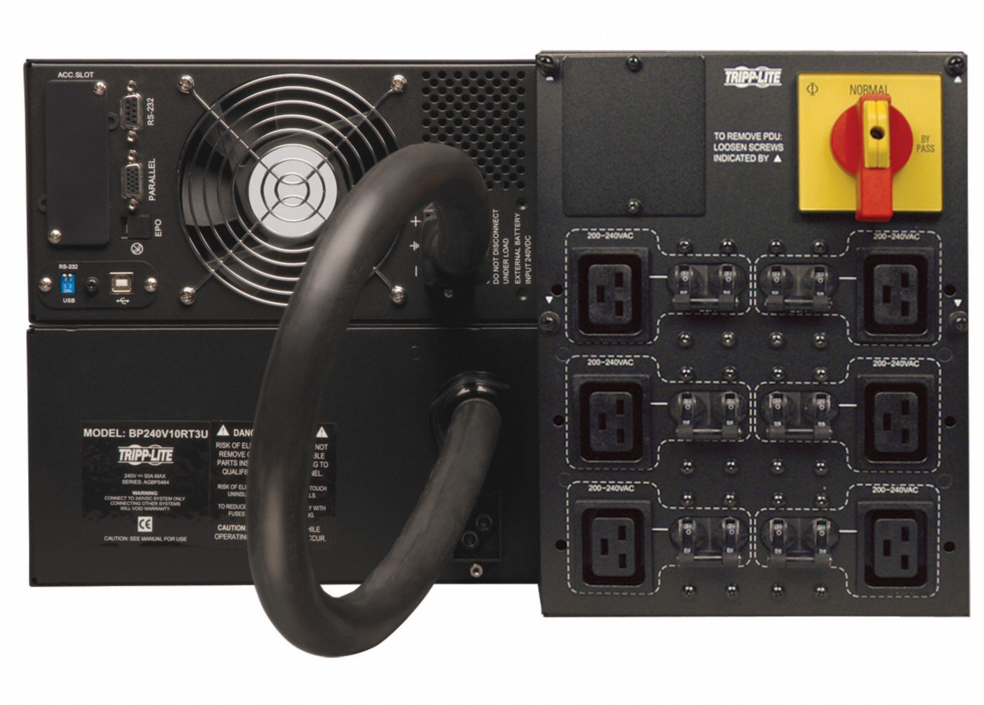 TRIPP LITE UPS System, 10.0 kVA, 9.0 kW, Number of Outlets 6, 12.5 min